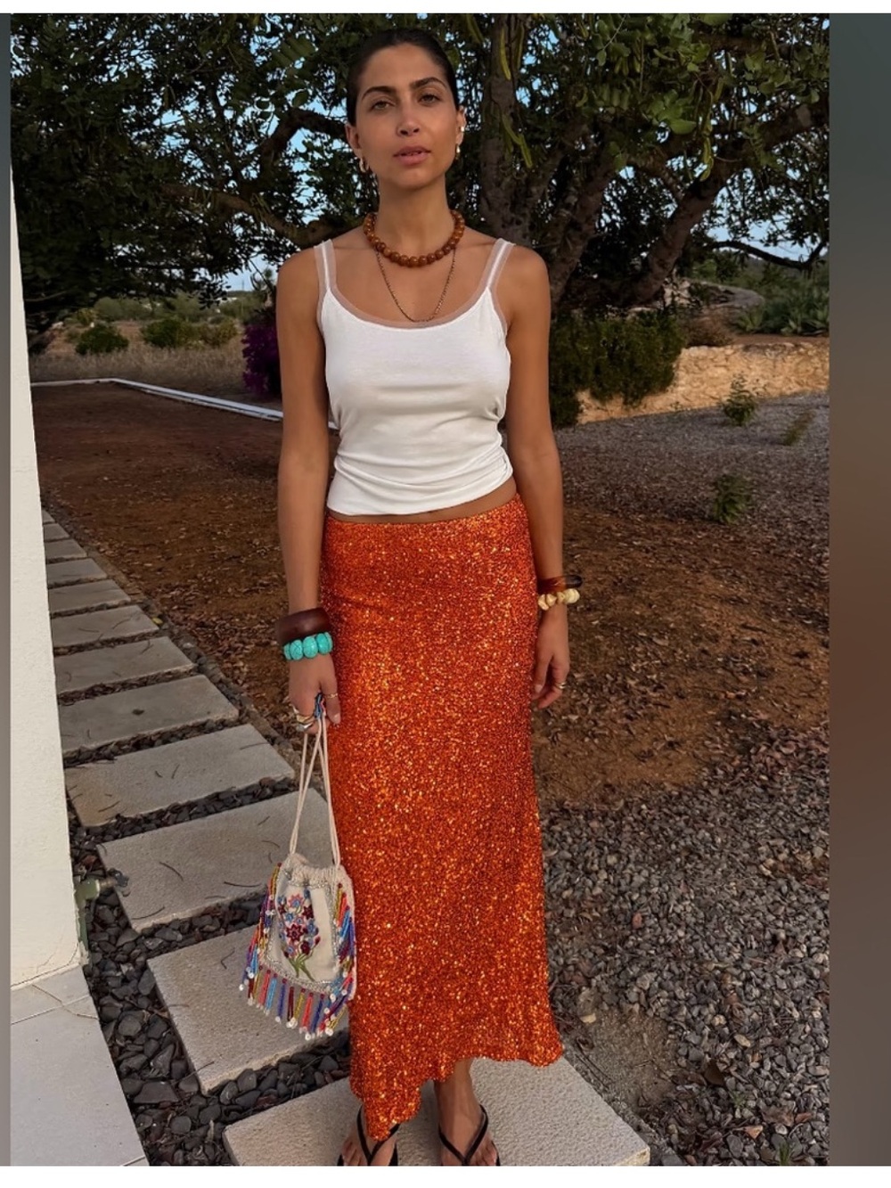 NWT Never Fully Dressed Orange
Sequin Dorris Skirt - Picture 5 of 15